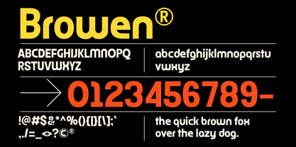 Browen Font Poster 9