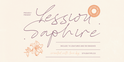 Yessiou Saphire Font Poster 1