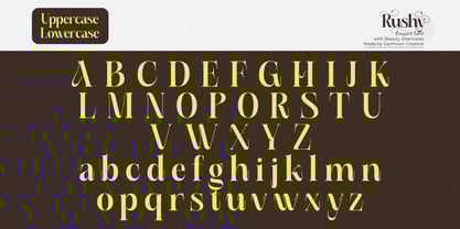 Rushy Font Poster 9
