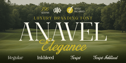 Anavel Elegance Font Poster 1