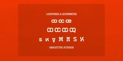 Grado Block Font Poster 12