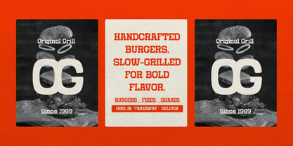 Grado Block Font Poster 3