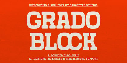 Grado Block Font Poster 1
