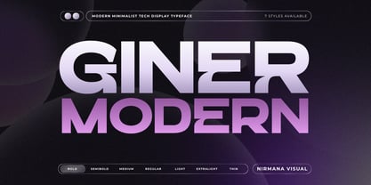 Giner Modern Font Poster 1