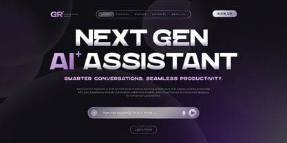 Giner Modern Font Poster 9