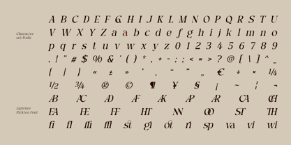 Picktea Font Poster 12