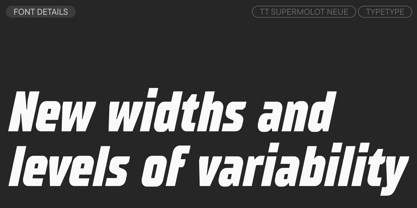 TT Supermolot Neue Font Poster 3