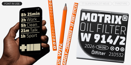 TT Supermolot Neue Font Poster 2