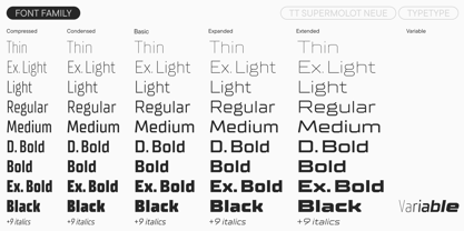 TT Supermolot Neue Font Poster 4