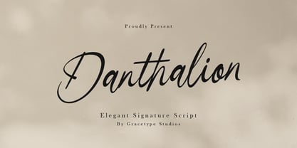 Danthalion Font Poster 1