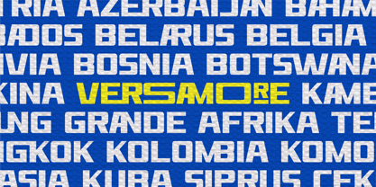 Versamore Font Poster 9