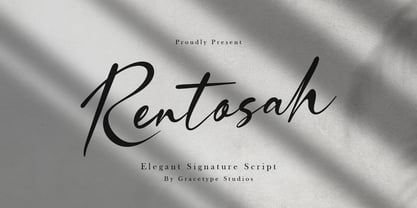 Rentosah Font Poster 1