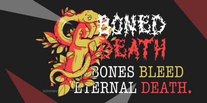 Black Domed Font Poster 3