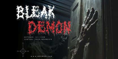 Black Domed Font Poster 5