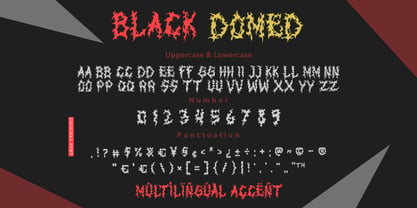 Black Domed Font Poster 10
