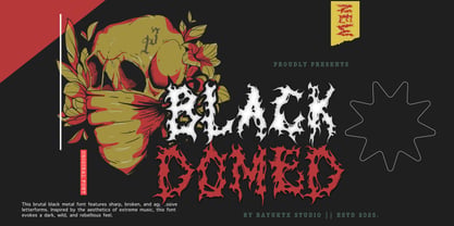 Black Domed Font Poster 1