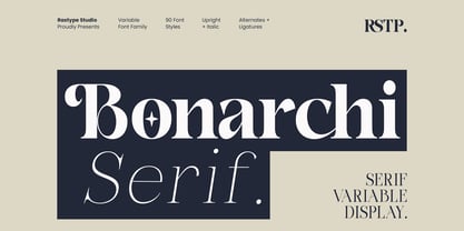 Bonarchi Font Poster 1