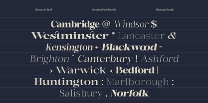 Bonarchi Font Poster 2