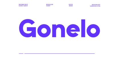 Gonelo Font Poster 1