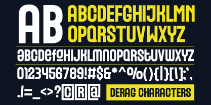 Derag Font Poster 9
