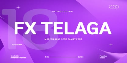 FX Telaga Font Poster 1