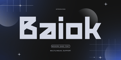 Baiok Font Poster 1