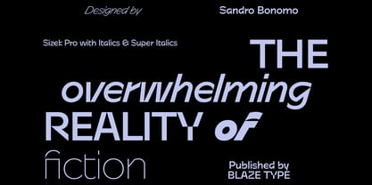 Sizek Pro Font Poster 5