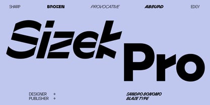 Sizek Pro Font Poster 1