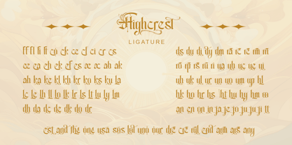 Highcrest Font Poster 14