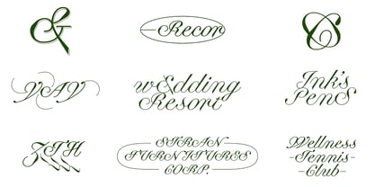 Business Blooming Font Poster 2