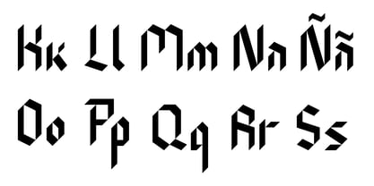 Bladecut Font Poster 4