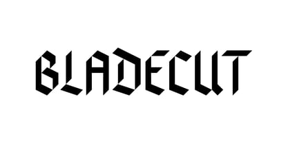 Bladecut Font Poster 1