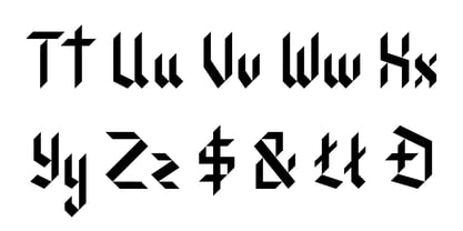 Bladecut Font Poster 5