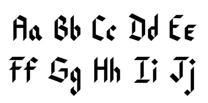 Bladecut Font Poster 3