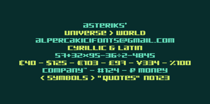 Aerean Font Poster 9