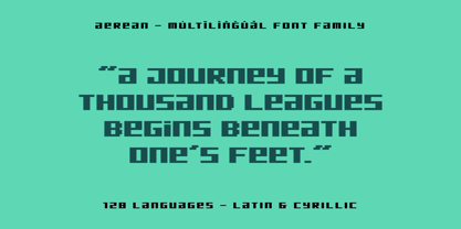 Aerean Font Poster 7