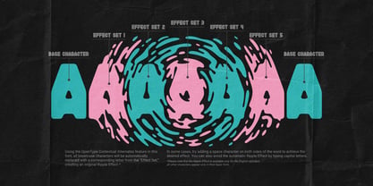 Inky Ripples Font Poster 6