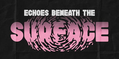 Inky Ripples Font Poster 5