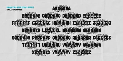 Inky Ripples Font Poster 7