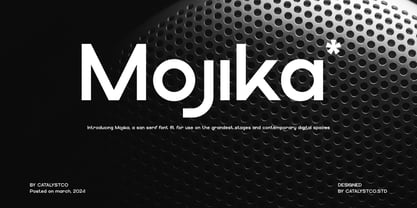 Mojika Font Poster 1