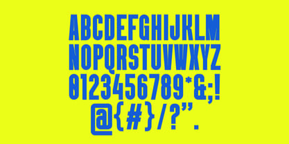 Condeq Font Poster 2