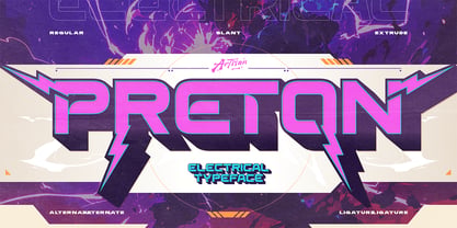 Preton Font Poster 1