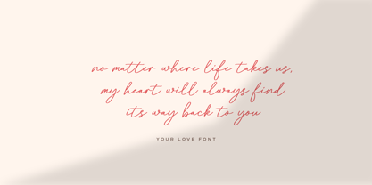 Your Love Font Poster 6