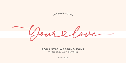 Your Love Font Poster 1