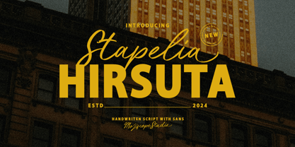 Stapelia Hirsuta Font Poster 1