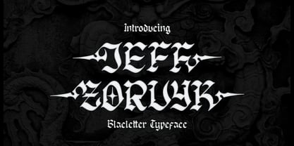 Jeff Zorvyk Font Poster 1