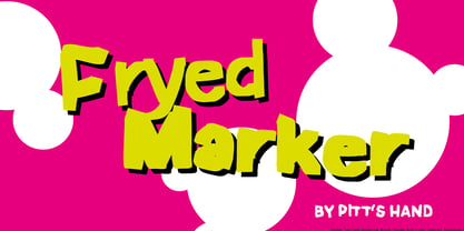 Frayed Marker Font Poster 1