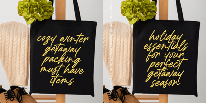 Chalontic Font Poster 2
