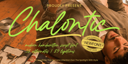 Chalontic Font Poster 1