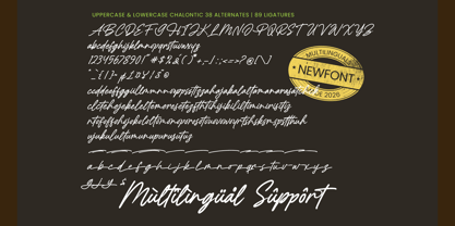 Chalontic Font Poster 15